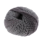 Max Maxb Fluffy Rainbow Wool Yarn Knitting Crocheting for Garments Scarves Hats Gray