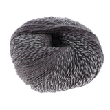 Max Maxb Fluffy Rainbow Wool Yarn Knitting Crocheting for Garments Scarves Hats Gray