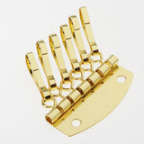 Maxbell Alloy 6 Clasp Key Holder Key Chain Row fo Leathercraft Wallet DIY Golden