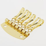 Maxbell Alloy 6 Clasp Key Holder Key Chain Row fo Leathercraft Wallet DIY Golden