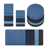 Max 24pcs Cloth Fabric Patches Applique for Sewing Crafts Decor