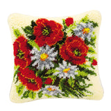 Max Maxb Flower Pattern Latch Hook Kits Pillow Case Cushion Cover 17x17'' Flower 1
