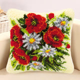 Max Maxb Flower Pattern Latch Hook Kits Pillow Case Cushion Cover 17x17'' Flower 1