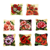 Max Maxb Flower Pattern Latch Hook Kits Pillow Case Cushion Cover 17x17'' Flower 1