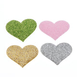 Maxbell 20x Love Heart Cloth Patch Motif Applique for Jackets Bag Embellishment
