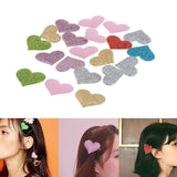 Maxbell 20x Love Heart Cloth Patch Motif Applique for Jackets Bag Embellishment