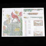 Maxbell Stamped Cross Stitch Kits Embroidery Package - Birds Pattern 14CT 54x30cm
