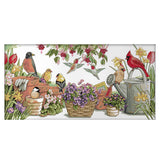 Maxbell Stamped Cross Stitch Kits Embroidery Package - Birds Pattern 14CT 54x30cm
