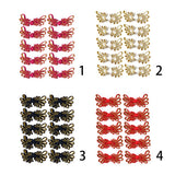 Maxbell 10Pcs Fancy Chinese Button Knot Decorative Crafts For Clothes Rose Red