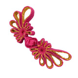 Maxbell 10Pcs Fancy Chinese Button Knot Decorative Crafts For Clothes Rose Red