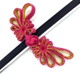 Maxbell 10Pcs Fancy Chinese Button Knot Decorative Crafts For Clothes Rose Red
