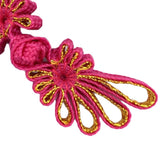 Maxbell 10Pcs Fancy Chinese Button Knot Decorative Crafts For Clothes Rose Red