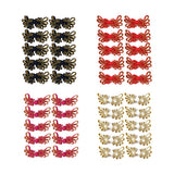 Maxbell 10Pcs Fancy Chinese Button Knot Decorative Crafts For Clothes Rose Red