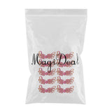 Maxbell 10Pcs Fancy Chinese Button Knot Decorative Crafts For Clothes Rose Red
