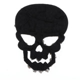 Maxbell Skull Head Shaped Rhinestone Applique Patch DIY Sewing Embellishments Blue