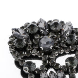 Maxbell Skull Head Shaped Rhinestone Applique Patch DIY Sewing Embellishments Gray