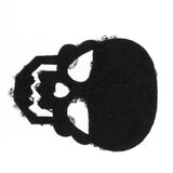 Maxbell Skull Head Shaped Rhinestone Applique Patch DIY Sewing Embellishments Gray