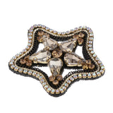 Maxbell Star Crystal Rhinestones Sew on Appliques Motif Patch Sewing Accessories