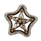 Maxbell Star Crystal Rhinestones Sew on Appliques Motif Patch Sewing Accessories