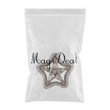 Maxbell Star Crystal Rhinestones Sew on Appliques Motif Patch Sewing Accessories