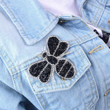 Maxbell 6Pcs Bee Design Iron on Patch for Clothes T-Shirt DIY Badges Applique Black
