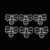 Maxbell 6Pcs Bee Design Iron on Patch for Clothes T-Shirt DIY Badges Applique Black