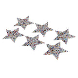 Maxbell 6Pcs Star Design Iron on Patch for Clothes T-Shirt DIY Applique Multicolored