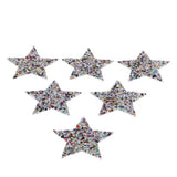 Maxbell 6Pcs Star Design Iron on Patch for Clothes T-Shirt DIY Applique Multicolored