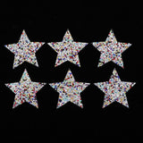 Maxbell 6Pcs Star Design Iron on Patch for Clothes T-Shirt DIY Applique Multicolored