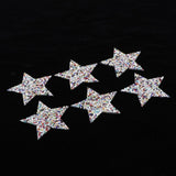 Maxbell 6Pcs Star Design Iron on Patch for Clothes T-Shirt DIY Applique Multicolored