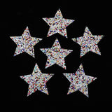 Maxbell 6Pcs Star Design Iron on Patch for Clothes T-Shirt DIY Applique Multicolored