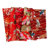 Maxbell 5pcs 20x25cm Colorful Cotton Patchwork Sewing Quilt Fabrics Bundle A 20X25CM