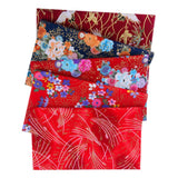 Maxbell 5pcs 20x25cm Colorful Cotton Patchwork Sewing Quilt Fabrics Bundle E 20X25CM