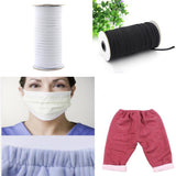 Maxbell 90m Elastic Stretch Cord for Clothes Dress Sport Pants Sewing Trim White