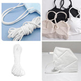 Maxbell Elastic Cord Waist Band White Trimming Sewing Dressmaking 2.5mm