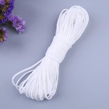 Maxbell Elastic Cord Waist Band White Trimming Sewing Dressmaking 3mm