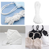 Maxbell Elastic Cord Waist Band White Trimming Sewing Dressmaking 3mm