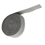 Maxbell 2cm Elastic Flat Bias Binding Tape Craft Clothing Sewing Braided Rope Gray