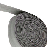 Maxbell 2cm Elastic Flat Bias Binding Tape Craft Clothing Sewing Braided Rope Gray