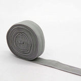 Maxbell 2cm Elastic Flat Bias Binding Tape Craft Clothing Sewing Braided Rope Gray