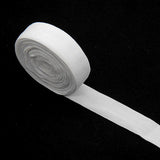 Maxbell 2cm Elastic Flat Bias Binding Tape Craft Clothing Sewing Braided Rope White