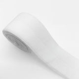 Maxbell 2cm Elastic Flat Bias Binding Tape Craft Clothing Sewing Braided Rope White