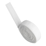 Maxbell 2cm Elastic Flat Bias Binding Tape Craft Clothing Sewing Braided Rope White