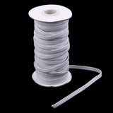 Maxbell 125yd Elastic Stretch Cord for Clothes Dress Sport Pants Sewing Trim White