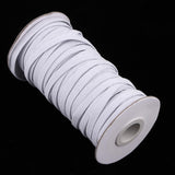 Maxbell 125yd Elastic Stretch Cord for Clothes Dress Sport Pants Sewing Trim White