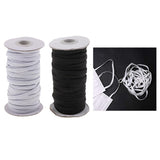 Maxbell 125yd Elastic Stretch Cord for Clothes Dress Sport Pants Sewing Trim White