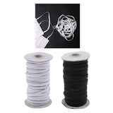 Maxbell 125yd Elastic Stretch Cord for Clothes Dress Sport Pants Sewing Trim White