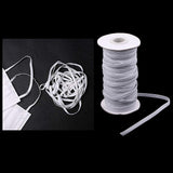 Maxbell 125yd Elastic Stretch Cord for Clothes Dress Sport Pants Sewing Trim White