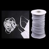 Maxbell 125yd Elastic Stretch Cord for Clothes Dress Sport Pants Sewing Trim White