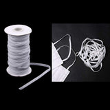 Maxbell 125yd Elastic Stretch Cord for Clothes Dress Sport Pants Sewing Trim White